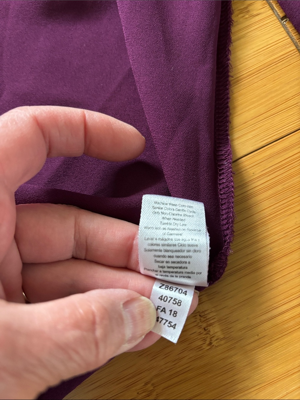 VENUS Deep Plum Ruffled Smocked Top - Picture 7 of 7